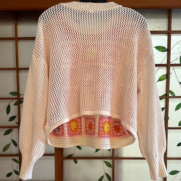 Colorful Crochet Pattern Sweater - Picture 2 of 3